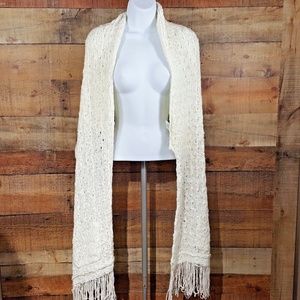 Saga Shawl Wrap Ivory 100% Acrylic